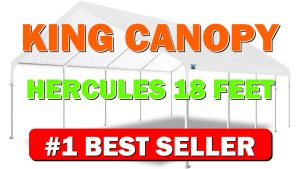 King Canopy Hercules 18-Feet by 27-Feet, 2-Inch Hammertone Steel Frame w/Buttons, 10-Le - B00AL0W6EW