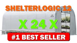 ShelterLogic 12' x 24' x 8' GrowIT Greenhouse Walk-Thru Access Round Roof - B00BMPFZ7U