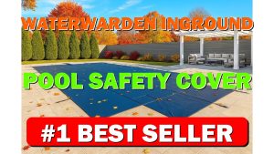 WaterWarden Inground Pool Safety Cover 20’ x 40’ with Center End Step, - B00SIS4KQ6