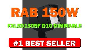 Rab 150w Fxled150sf/d10 Dimmable Led Flood Lights Slipfitter Mount - B01555IRDQ
