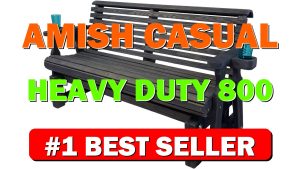Amish Casual Heavy Duty 800 Lb Roll Back Pressure Treated Porch Glider - B017Y1OBY8