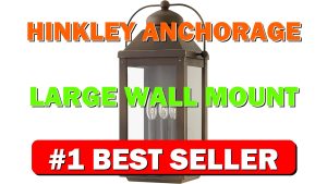 Hinkley Anchorage Large Wall Mount Outdoor Lantern Aluminum, Clear Glass, Arched - B01HMYW978