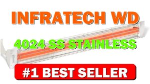 Infratech WD-4024 SS Stainless Steel Fixture Dual Element Electric Patio Heater 39" - B01M6BJCFM