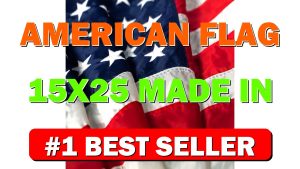 American Flag 15x25 Made in USA – Heavy Duty Outdoor US Flag - B01MCY4QCC