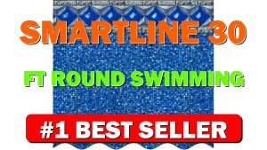 Smartline 30 ft Round Swimming Pool Liner Crystal Tile Unibead - B01MT61NOG
