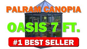 Palram Canopia Oasis 7 Ft. x 8 Ft. Hexagon Greenhouse Kit - B01MUCRQ52