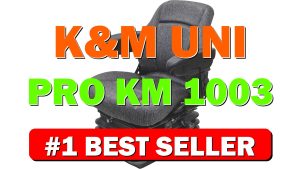 K&M Uni Pro KM 1003 Deluxe Seat and Suspension with 12 Volt - B01N4L89JJ