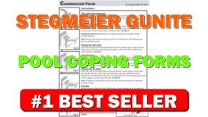 Stegmeier Gunite Pool Coping Forms Commercial (White Tile Strip) - B079MMHPZX