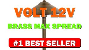 VOLT 12V Brass Max Spread LED Path Light 6-Pack Kit (Bronze) with - B07CBT63VF