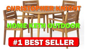 Christopher Knight Home Keth Outdoor 5 Piece Acacia Wood Dining Set, Teak - B07FMT8LVB