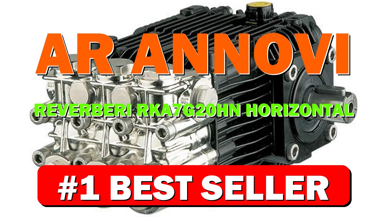 AR Annovi Reverberi RKA7G20HN Horizontal Gas Engine Triplex Plunger Pump, 7.1 GPM, - B07MZ3F31K