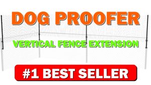 Dog-Proofer Vertical Fence Extension System Includes Galvanized Steel Extenders and Ind - B07N1NXDVD