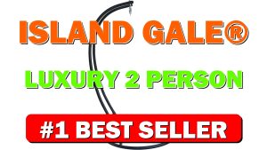 Island Gale® Luxury 2 Person Wicker Swing Chair ((2 Person) X-Large-Plus, Charcoal - B07NBTT9GF
