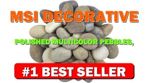 MSI Decorative Polished Multicolor Pebbles, 1 inch 2.5 inch, 40 lb. - B0898F9KBN