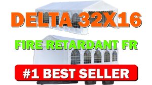 Delta 32'x16' Fire Retardant (FR) PVC Party Tent, Wedding Tent Canopy, Outdoor - B089N9628T