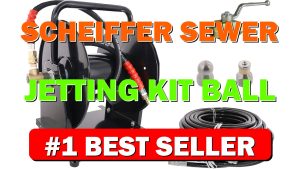 Scheiffer Sewer Jetting Kit Ball Valve Hose Reel 3/8" x 150' - B08BX7LF6T