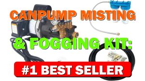 CANPUMP Misting & Fogging Kit: 1 hp Half-Speed Motor, 1200 psi at - B08CF1W52K