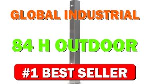 Global Industrial 84" H Outdoor Water Shower, 2 Nozzles and 2 Push - B08DJ7ZGJ6