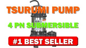 Tsurumi Pump 4-PN Submersible Pond Pump/Waterfall Pump 1/2 HP, 115V, - B08PHH8XHT
