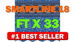 Smartline 18 ft x 33 ft Oval Swimming Pool Liner Mystri - B09GTW4HSK