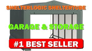 ShelterLogic ShelterTube Garage & Storage Shelter, 10' x 18' x 8' Heavy-Duty - B09X1XJ57W