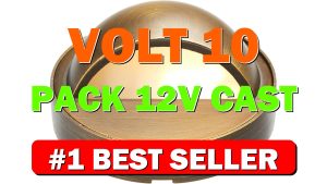 VOLT 10-Pack 12V Cast Brass Deck Lights (Bronze) & 3W 2700K Warm - B0B3M4SB8P