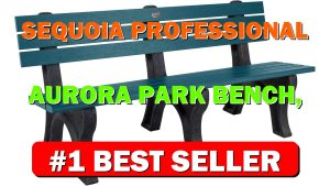 Sequoia Professional Aurora Park Bench, 6 ft, Nantucket Blue - B0B9CJ7BPR