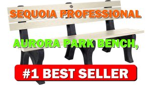 Sequoia Professional Aurora Park Bench, 6 ft, Whitewash - B0B9CL4WRJ