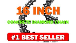 16 Inch Concrete Diamond Chain Fits Stihl Rockboss GS461 3/8 Pitch Diamond - B0BGMNGTB7