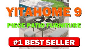 YITAHOME 9 Piece Patio Furniture Set, All-Weather Wicker Outdoor Sectional Sofa with - B0CYC4NKL7