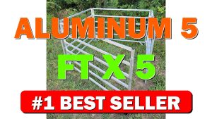 Aluminum 5 FT X 5 FT 6 Rail 40" Tall Sheep & - B0D9MJSBQZ