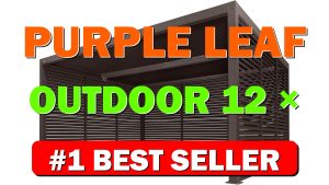 PURPLE LEAF Outdoor 12' × 16' Louvered Pergola with Detachable Louver Walls - B0DCC1YQSS