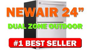 NewAir 24” Dual Zone Outdoor Beverage Fridge and Freezer Freestanding or - B0DF9WPRZN
