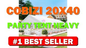 COBIZI 20x40 Party Tent Heavy Duty, Party Tents with 8 Removable Sidewalls - B0F189Y32G