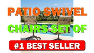 Patio Swivel Chairs Set of 2, Heavy Duty Outdoor Swivel Dining Chairs - B0F5QD4ZBC