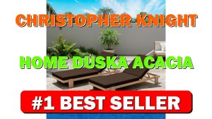 Christopher Knight Home Duska Acacia Wood Chaise Lounge Chair Set of 2, - B0FBVTJCH7