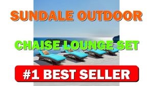 Sundale Outdoor Chaise Lounge Set of 4, Wicker Patio Lounge Chairs for - B0FLJQ4FZG
