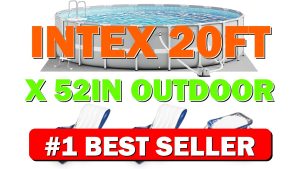 Intex 20ft x 52in Outdoor Prism Frame Above Ground Swimming Pool Set - B0FLZJ3PH8