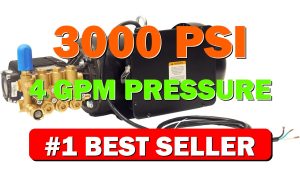 3000 PSI 4 GPM Pressure Washer Pump Assembly w/ 7.5 HP 240V - B0FQ6QC154
