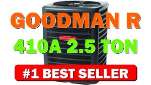 Goodman R-410a 2.5 TON 14.3 SEER2 Heat Pump Replaces GSZ130301 and - B0FSMX4X7V