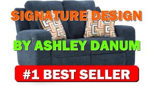Signature Design by Ashley Danum Contemporary Reclining Loveseat with Tufted Cushion, B - B0FSZ5SSDJ