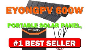 EYONGPV 600W Portable Solar Panel, 26% HPBC Cells, Foldable Solar Charger, 15ft - B0G1GHFWKF