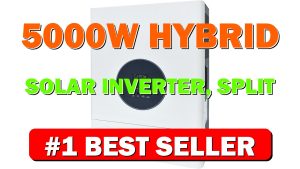 5000W Hybrid Solar Inverter, Split Phase Inverter 48V to 110V/240VAC, with 120A - B0G1SZ15MS