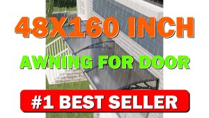 48x160 Inch Awning for Door Entrance,Polycarbonate Window Canopy Exterior Overdoor Shel - B0G1TTP8F9