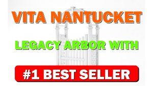 Vita Nantucket Legacy Arbor with 60" Gate - B0GPDTPZWY