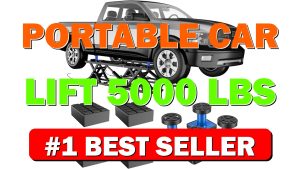 Portable Car Lift 5000 LBS Capacity, Low Profile Hydraulic Quick Jack with - B0GS9HVSK6