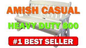 Amish Casual Heavy Duty 800 Lb Mission Pressure Treated Porch Glider (5 - B017XYJ4Z2
