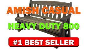 Amish Casual Heavy Duty 800 Lb Mission Pressure Treated Porch Glider (5 - B017XYJ524