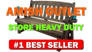 Amish OUTLET STORE Heavy Duty 800 Lb Mission Pressure Treated Porch Glider - B017Y1E382