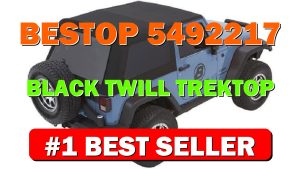 Bestop 5492217 Black Twill Trektop NX Glide Convertible Soft Top for 2007-2018 - B01NA7SXRP
